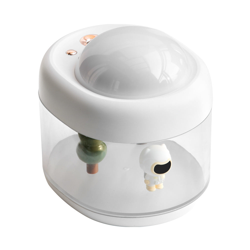Cute pet projection humidifier micro landscape large fog volume cute cartoon interior USB desktop small night light humidifier