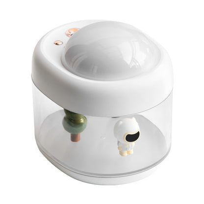 Cute pet projection humidifier micro landscape large fog volume cute cartoon interior USB desktop small night light humidifier
