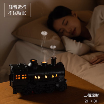 Cross-border new product small train aromatherapy machine essential oil diffuser desktop retro ornaments humidifier home large fog volume remote control