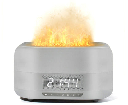 New Flame Humidifier Home Aroma Diffuser Bluetooth Speaker Simulation Flame Office Small Speaker Bedroom Atmosphere Light
