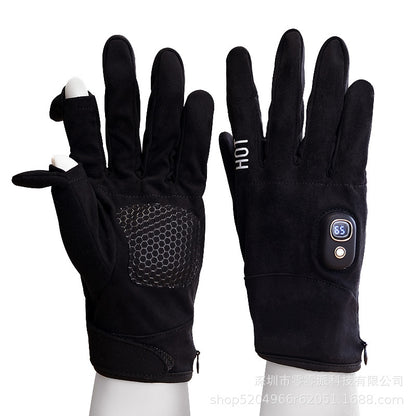 Smart heated gloves, rechargeable USB electric heating gloves, perfect for cycling, office work, and outdoor use, keeping hands warm and protected from the cold.