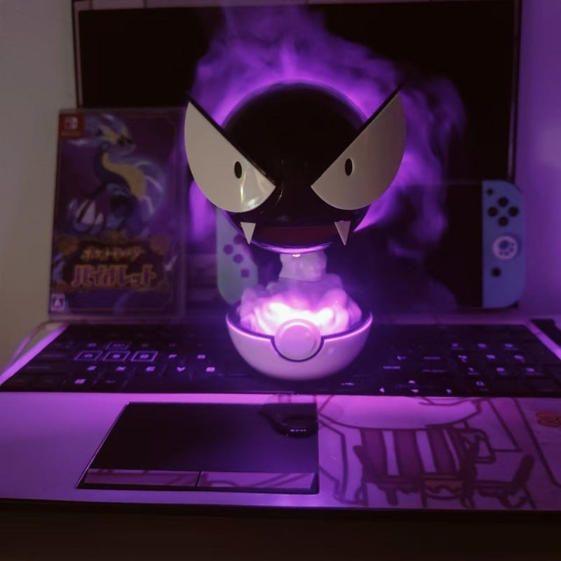 2025 New Version Gastly Humidifier Spray Night Light Gaming Room Desk Living Room Luminous Ornament Humidifier Free Shipping