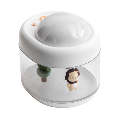 Cute pet projection humidifier micro landscape large fog volume cute cartoon interior USB desktop small night light humidifier