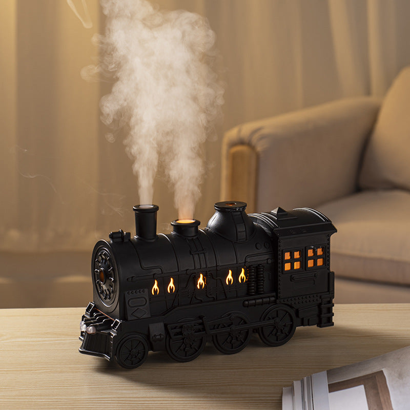 Cross-border new product small train aromatherapy machine essential oil diffuser desktop retro ornaments humidifier home large fog volume remote control