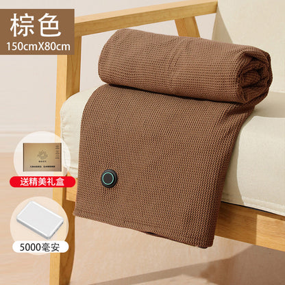 USB electric blanket, cape, single-person home heating warmer, nap shawl, blanket, graphene electric blanket