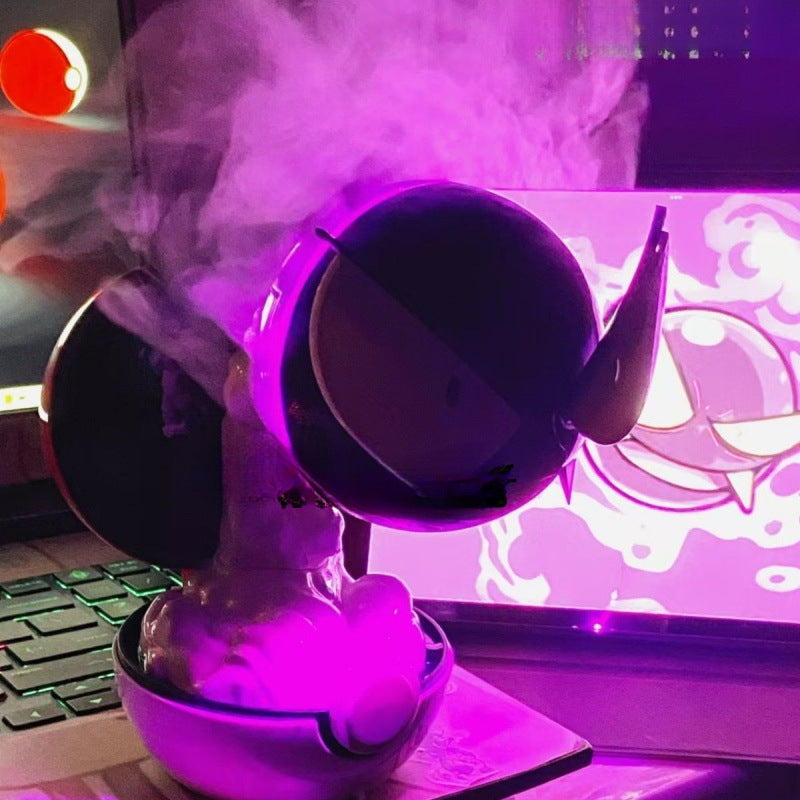 2025 New Version Gastly Humidifier Spray Night Light Gaming Room Desk Living Room Luminous Ornament Humidifier Free Shipping